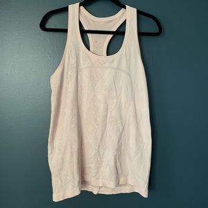 Pale Pink Lululemon Swiftly Tech racer back